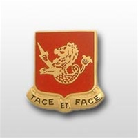 US Army Unit Crest: 25th Field Artillery - Motto: TACE ET FACE