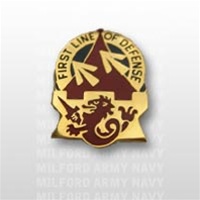 US Army Unit Crest: 94th Air Defense Artillery - Motto: FIRST LINE OF DEFENSE