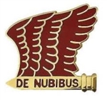 US Army Unit Crest: 101st Airborne Division Artillery - Motto: DE NUBIBUS