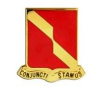 US Army Unit Crest: 27th Field Artillery - Motto: CONJUNCTI STAMUS
