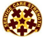 US Army Unit Crest: DENTAC Fort Meade - Motto: SERVICE CARE STRENGTH