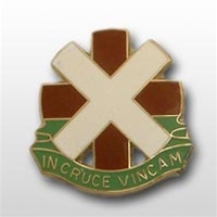 US Army Unit Crest: 10th Surgical Hospital - Motto: IN CRUCE VINCAM