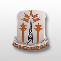 US Army Unit Crest: 17th Signal Battalion - Motto: FONS COMMUICATIONS