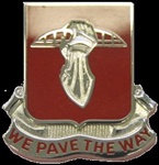 US Army Unit Crest: 17th Engineer Battalion - Motto: WE PAVE THE WAY