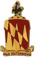 US Army Unit Crest: 42nd Field Artillery Brigade - Motto: NOUS SOUTIENDRONS
