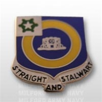 US Army Unit Crest: 41st Infantry Regiment - Motto: STRAIGHT AND STALWART