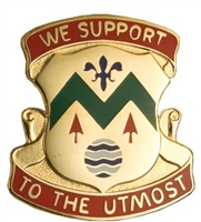 US Army Unit Crest: 528th Support Battalion - Motto: WE SUPPORT TO THE UTMOST