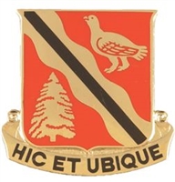 US Army Unit Crest: 588th Engineer Battalion - Motto: HIC ET UBIQUE