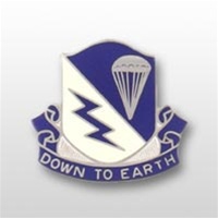 US Army Unit Crest: 507th Infantry Regiment - Motto: DOWN TO EARTH