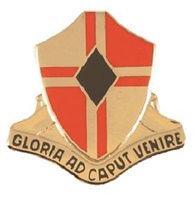 US Army Unit Crest: 92nd Engineer Battalion - Motto: GLORIA AD CAPUT VENIRE