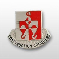 US Army Unit Crest: 244th Engineer Battalion - Motto: CONSTRUCTION CONQUERS