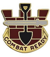 US Army Unit Crest: 130th Engineer Brigade - Motto: COMBAT READY