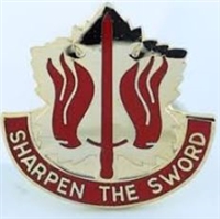 US Army Unit Crest: 80th Support Group - Motto: SHARPEN THE SWORD