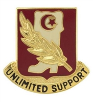 US Army Unit Crest: 105th Training and Support Group - Motto: UNLIMITED SUPPORT