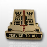 US Army Unit Crest: 411th Support Battalion - Motto: SERVICE TO ALL