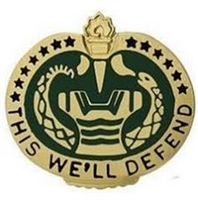 US Army Unit Crest: Trainer Personnel (SET OF 3 PCS) - Motto: THIS WE LL DEFEND