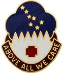 US Army Unit Crest: MEDDAC Alaska - Motto: ABOVE ALL WE CARE