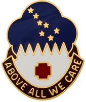 US Army Unit Crest: MEDDAC Alaska - Motto: ABOVE ALL WE CARE