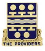 US Army Unit Crest: 266th Quartermaster Battalion - Motto: THE PROVIDERS
