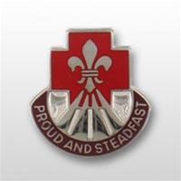 US Army Unit Crest: 62nd Medical Group - Motto: PROUD AND STEADFAST