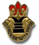 US Army Unit Crest: 38th Personnel & Administration Battalion - Motto: TO PROVIDE WITH PRIDE
