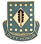 US Army Unit Crest: 210th Finance Battalion - Motto: DUTY HONOR