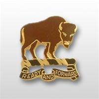 US Army Unit Crest: 10th Cavalry Regiment (L&R) - Motto: READY AND FORWARD
