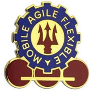 US Army Unit Crest: 150th Engineer Battalion - Motto: MOBIL AGILE FLEXIBLE