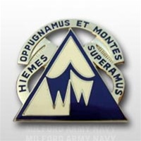 US Army Unit Crest: Northern Warfare Training Center - Motto: HIEMES OPPUGNAMUS ET MONTES SUPERAMUS