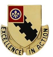 US Army Unit Crest: 108th Mississippi Regiment (ARNR MS) - Motto: EXCELLENCE IN ACTION