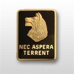 US Army Unit Crest: 27th Infantry Regiment (Left Side Only) - Motto: NEC ASPERA TERRENT