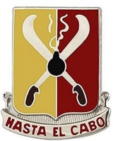 US Army Unit Crest: 162nd Field Artillery Regiment - MOTTO: HASTA EL CABO