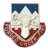 US Army Unit Crest: Special Troops Battalion 2nd Brigade - 2nd Infantry Division - MOTTO: FORGED UNDER FIRE
