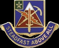 US Army Unit Crest: Special Troops Battalion 4th Brigade Combat Team - 10th Mountain Division - MOTTO: STEADFAST ABOVE ALL