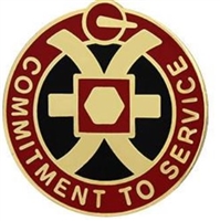 US Army Unit Crest: 646th Support Group - MOTTO: COMMITMENT TO SERVICE