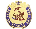 US Army Unit Crest: 202nd Support Battalion - MOTTO: BEST ON LAND AND SEA