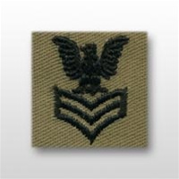 US Navy Cap Device Subdued: E-4 Petty Officer Third Class (PO3) - Desert