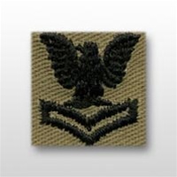 US Navy Cap Device Subdued: E-5 Petty Officer Second Class (PO2) - Desert