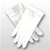 White Cotton Pull-On Gloves - No Snap