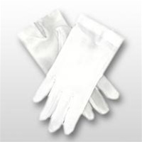 White Cotton Pull-On Gloves - No Snap