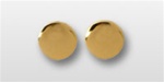 USCG Cuff Links: Round (pair) Plain - 24k