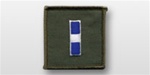 US Navy Officer Flight Suit Rank: W-3 Chief Warrant Officer Three (CWO-3) - Embroidered on OD Green