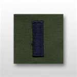 USAF Officer Collar Insignia Subdued Fatigue:  O-2 First Lieutenant (1st Lt) - Embroidered