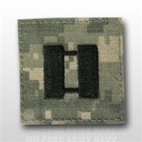 US Army ACU Rank with Hook Closure:  O-3 Captain (CPT)