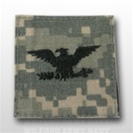 US Army ACU Rank with Hook Closure:  O-6 Colonel (COL)