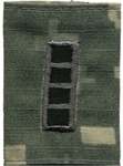 US Army ACU GoreTex Jacket Tab: W-4 Chief Warrant Officer Four (CW4)