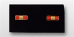 USMC Evening Dress Rank: W-1 Warrant Officer One (WO-1) - Embroidered on a 2" x 2" Cutout - For Male or Female