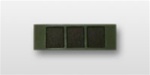 US Army Rank Superior Subdued Black Metal Collar Insignia: W-3 Chief Warrant Officer Three (CW3)