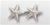 US Army General Stars:  O-8 Major General (MG) - 1" - 2 Stars On A Bar - Point To Center - Nickel Plated - For Coat