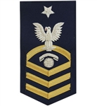 USCG Senior Chief Petty Officer Rating Badge with Specialty:  E-8  Telecommunications Technician (TC)